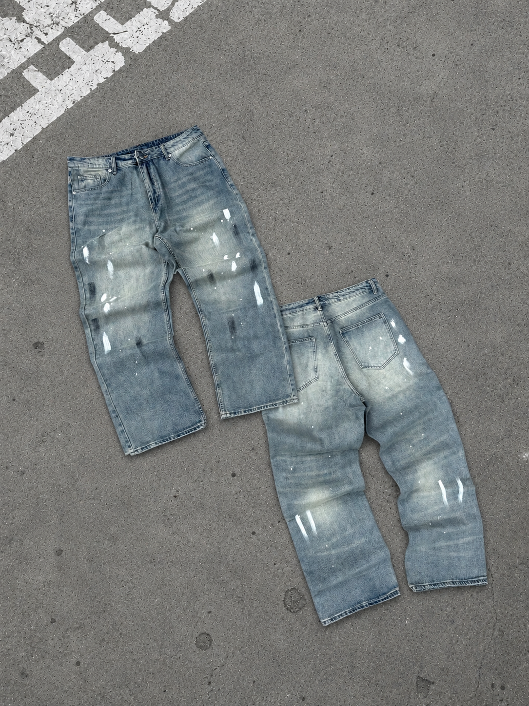 Paint Splatter Jeans